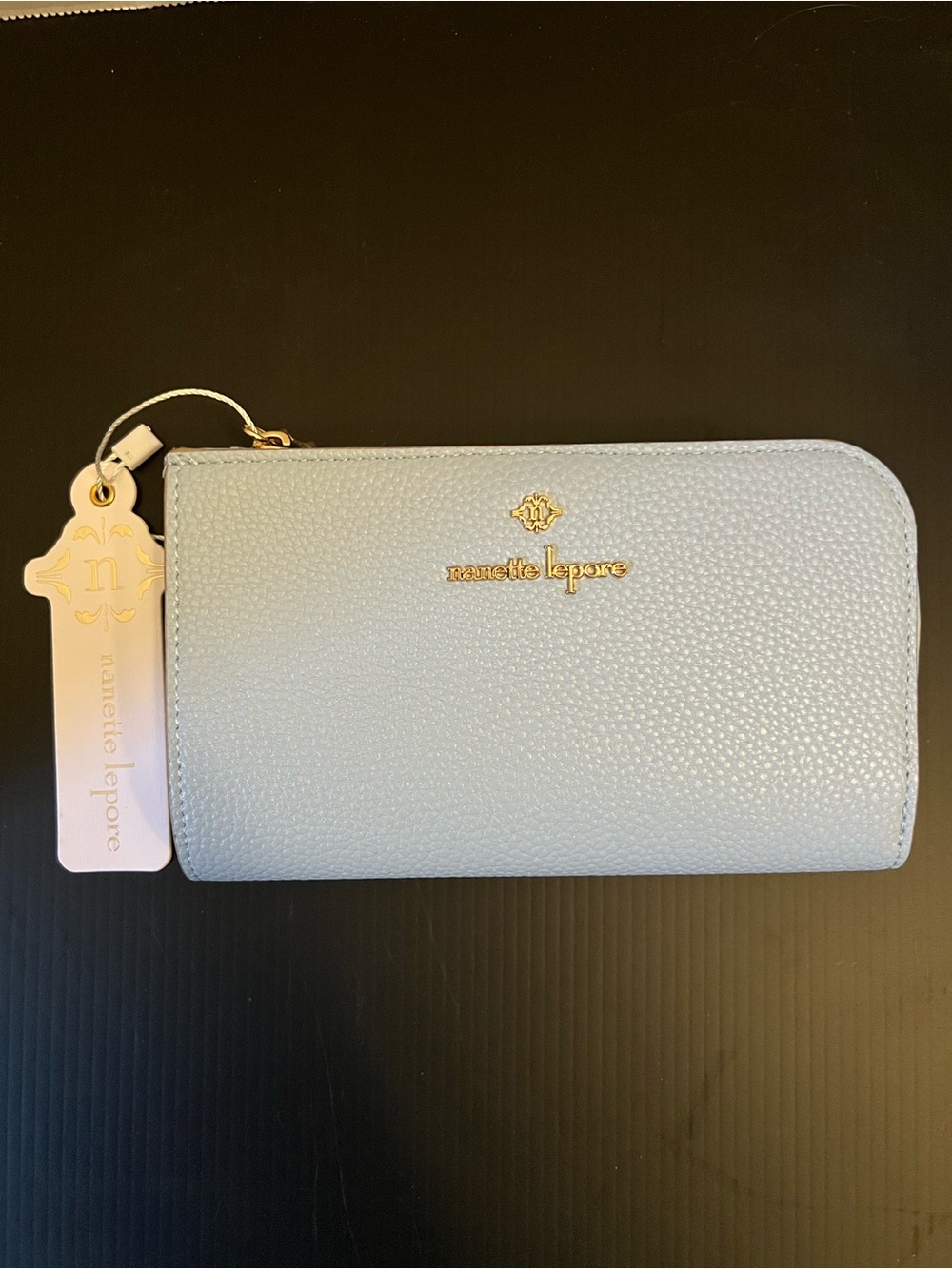 Nanette Lepore Light Blue Zip Wallet